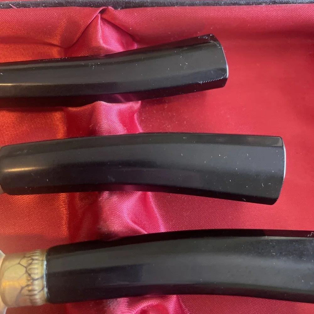 Vintage E. Parker & Sons Sheffield England Carving Set 9 pieces Bakelite Handles
